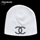 CHANEL ロゴ デコオーダー スワロニットキャップ