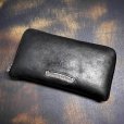 画像2: 【希少モデル / BOX付属】CHROME HEARTS クロムハーツ REC F ZIP BSフレア ラウンドジップ レザー ウォレット ブラック | 251110 (2)