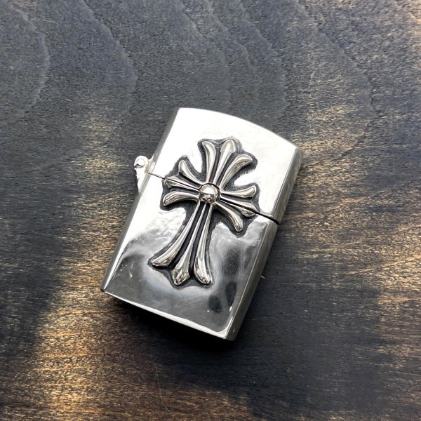 画像1: 【極美品】CHROME HEARTS クロムハーツ V1 スモール CHクロス ZIPPO ジッポ | 241021