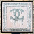 G-BALLER ART | Chanel Logo Design Rhinestone Art