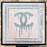 G-BALLER ART | Chanel Logo Design Rhinestone Art