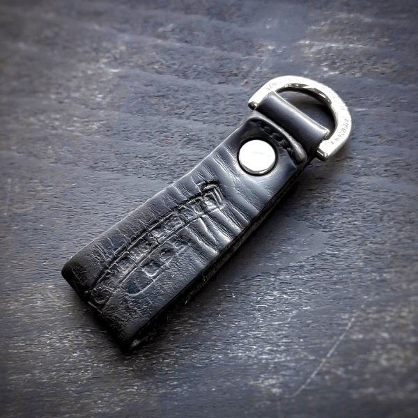 画像3: CHROME HEARTS クロムハーツ ベルトループ クロスボール Dキーリング ブラック | 251110