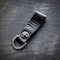 CHROME HEARTS クロムハーツ ベルトループ クロスボール Dキーリング ブラック | 251110
