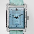 画像3: Cuervo y Sobrinos Prominente Date Ice Blue Dial & Leather Strap Diamond A1015