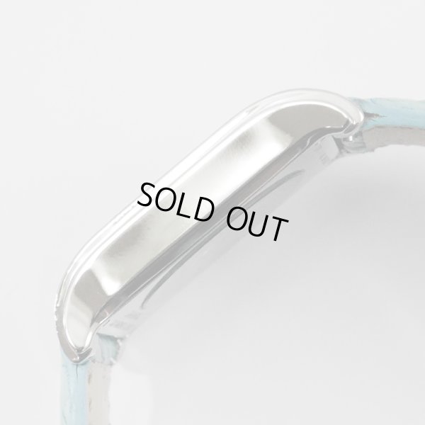 画像6: Cuervo y Sobrinos Prominente Date Ice Blue Dial & Leather Strap Diamond A1015