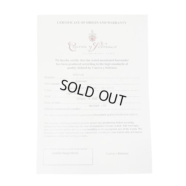 画像9: Cuervo y Sobrinos Prominente Date Ice Blue Dial & Leather Strap Diamond A1015