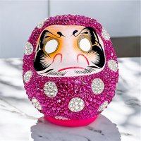 ダルマ DARUMA（Dot Pink）× スワロフスキー フルオーダー/カスタムオーダー 水玉 ドット柄