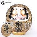 DARUMA (Gold) × スワロフスキー デザインだるま フルオーダー ※ご希望の漢字をデザインして製作した実績となります