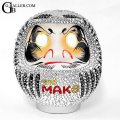 DARUMA（Silver)×スワロ　 フルオーダー　写メでフルオーダーで製作した、製作実績となります。デザインだるま