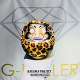 【限定88個 / ハンドメイド】ダルマ DARUMA AnimalSeries,ヒョウ柄 ペイント レオパード 総柄 G-BALLER&GBSSDECO