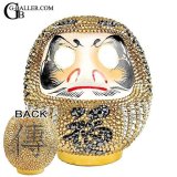 DARUMA (Gold) × スワロフスキー 達磨 漢字 フルオーダー ※ご希望の漢字をデザインして製作した実績となります