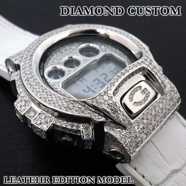 画像4: G-SHOCK ダイヤ カスタム　Ｇショックカスタム　ダイヤモンド　レザーエディション