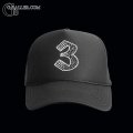 "Old English Number" スワロキャップ 黒 ブラックメッシュ