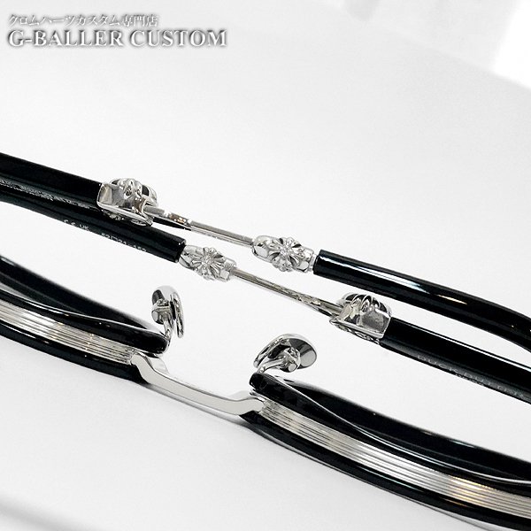 画像5: クロムハーツ アイウェア 眼鏡 ダイヤカスタム DUCK BUTTER シルバー ダガー CHプラス タイニーe Chプラス