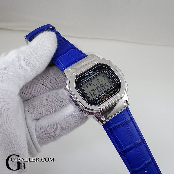 画像3: G-SHOCK カスタム DW5600 プレーン レザーベゼル