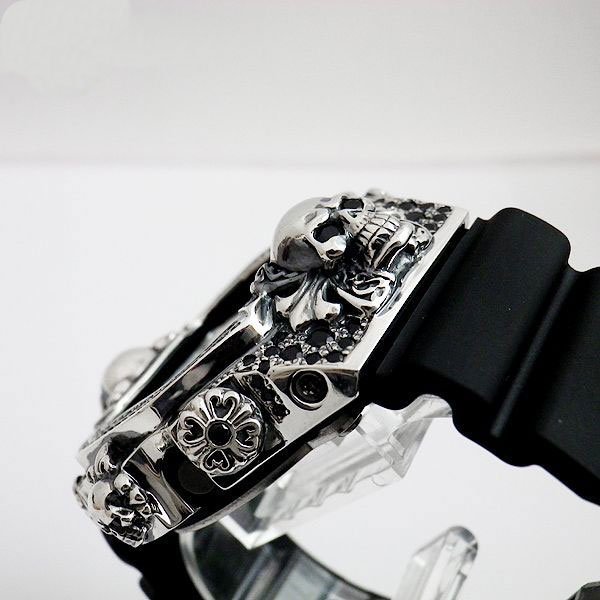 画像4: G-Shock Custom by G-BALLER | DW5600MS Cross&Skull Black Diamond