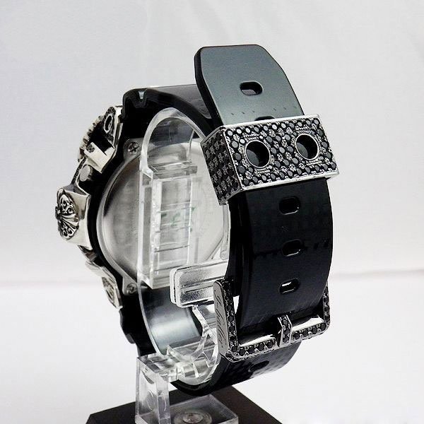 画像3: G-Shock Custom by G-BALLER | DW5600MS Cross&Skull Black Diamond