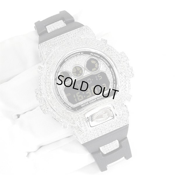 画像3: Casio G-Shock Custom by G-BALLER | DW6900 Rhodium Coating Center Bracelet Diamond