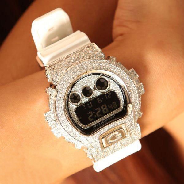 画像4: G-Shock Custom by G-BALLER | DW6900 Rhodium Coating Diamond