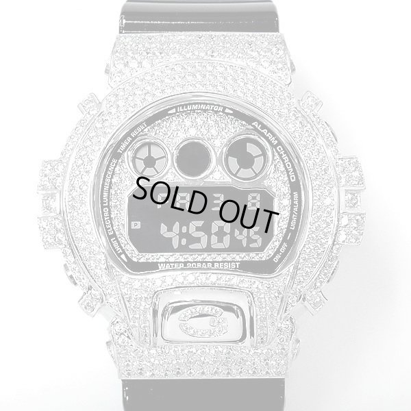 画像1: Casio G-Shock Custom by G-BALLER | DW6900 Rhodium Coating Diamond