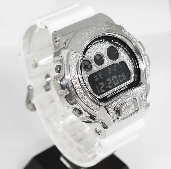 画像4: G-Shock Custom by G-BALLER | DW6900 DoubleLine Rhodium Coating Diamond