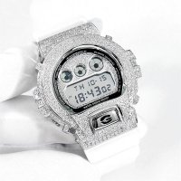 G-Shock Custom by G-BALLER | DW6900 Mirror Dial Rhodium Coating Diamond