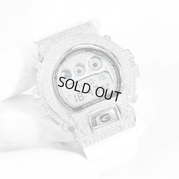 画像1: G-Shock Custom by G-BALLER | DW6900 Mirror Dial Rhodium Coating Diamond