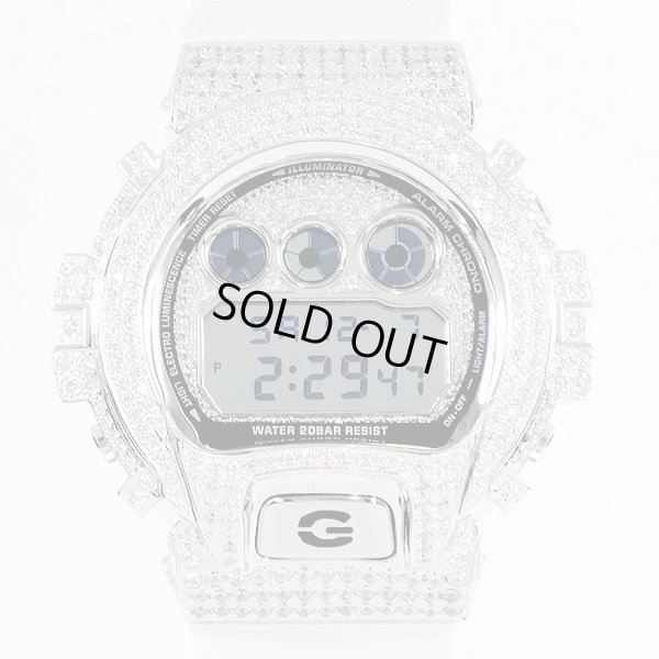 画像3: G-Shock Custom by G-BALLER | DW6900 Mirror Dial Rhodium Coating Diamond