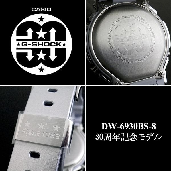 裏蓋とループには30周年を表す刻印が御座います。