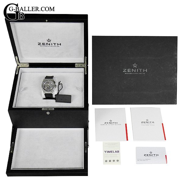 画像10: ゼニス デファイ エルプリメロ21 1/100クロノグラフ スケルトン 黒 レザー 95.9000.9004/78.R582