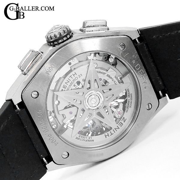 画像7: ゼニス デファイ エルプリメロ21 1/100クロノグラフ スケルトン 黒 レザー 95.9000.9004/78.R582