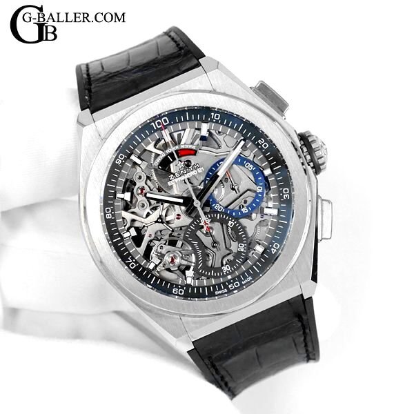 画像3: ゼニス デファイ エルプリメロ21 1/100クロノグラフ スケルトン 黒 レザー 95.9000.9004/78.R582