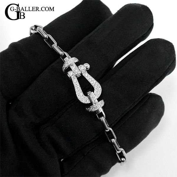 フレッドアフターダイヤ フォース10 チェーンブレスレット パヴェダイヤ