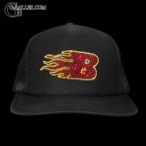 FLAME"B" スワロCAP 黒 イニシャルオーダー