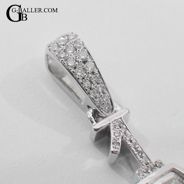 フランクミュラーの数字ペンダントにアフターダイヤ加工を致します。