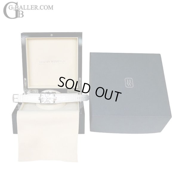 画像7: 【新品ベルト/純正BOX】ハリーウィンストン アヴェニューC クロノグラフ 330/MCA シェル盤 K18WG 白 レザーベルト 