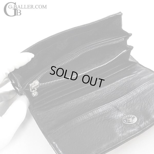 画像8: クロムハーツ JUDY/ジュディウォレット クロスボールボタン ブラック レザーウォレット 長財布 /23619