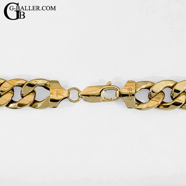 とても希少な18金のマイアミキューバンチェーン ネックレス