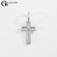 画像3: SJX DIAMOND CROSS CHARM K18 WG Ｍサイズ ダイヤペンダント ネックレストップ クロス 十字架 /2359