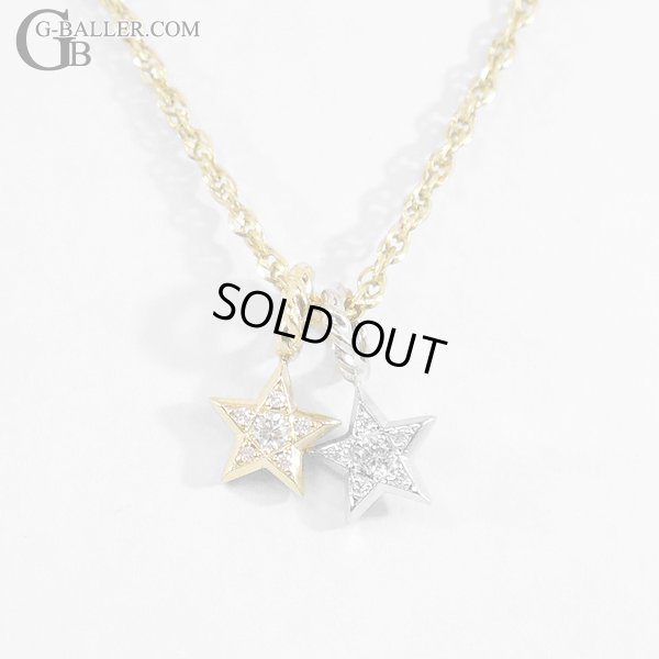 画像5: SJX DIAMOND STAR CHARM K18 YG 6ZC0136 ダイヤペンダント ネックレストップ スター 星 /2359