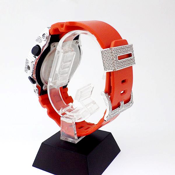 画像3: G-Shock Custom by G-BALLER | GA-150 Rhodium Coating Diamond Limited model
