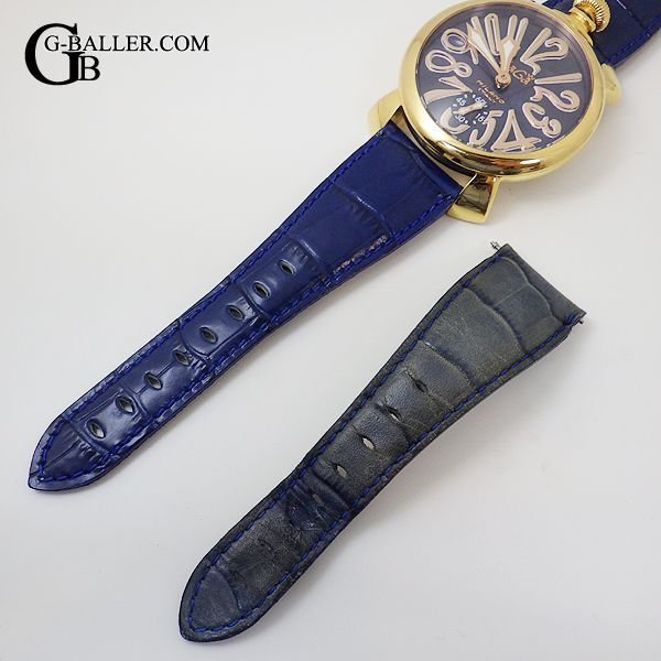 時計レザーベルト交換 ガガミラノ