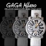 GaGa　MILANO ガガミラノ　ダイヤ　MANUALE 48MM　　watch　人気のホワイト
