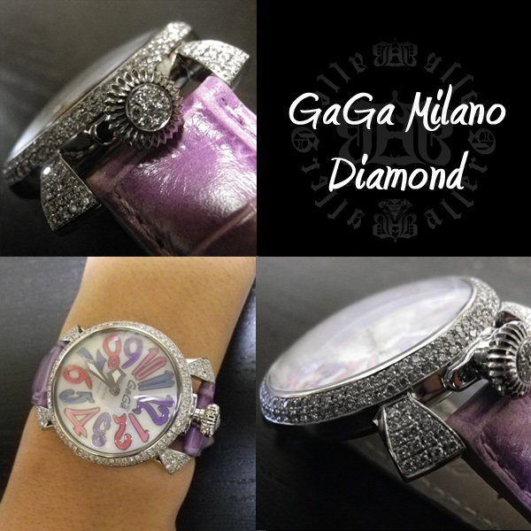 画像3: 即納：ガガミラノ　マヌアーレ 40mm 　ダイヤモンド　ＧaGa　MILANOダイヤ　gaga時計ダイヤ