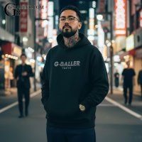 G-BALLER TOKYO スワロパーカー BLACK プルオーバー