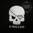 画像3: G-BALLER　スカル　プリント　Tシャツ　Gボーラー　オリジナル　スカルTシャツ (3)