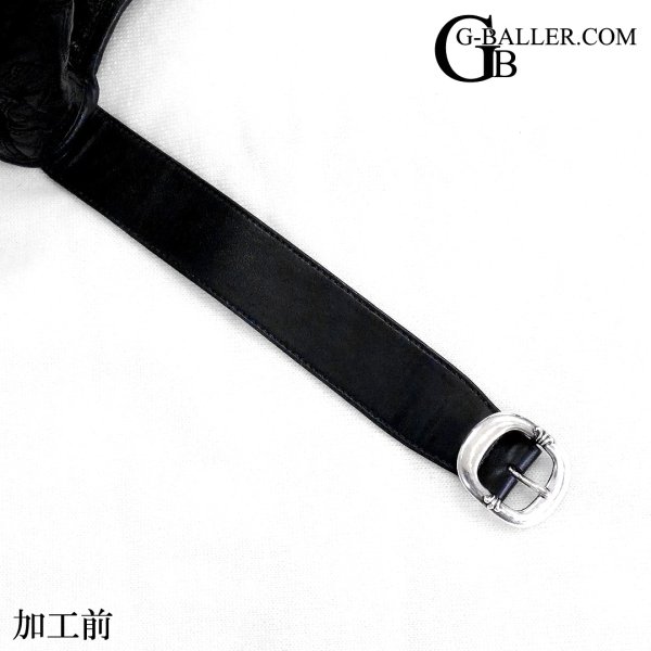 画像4: クロムハーツ修理 G-BENDER セメタリー クロスパッチ キルテッド レザー ショルダーバッグ ストラップ レザー 延長加工