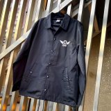GB-wing T/C コーチジャケット ブルゾン シルバーメタリック ブラック