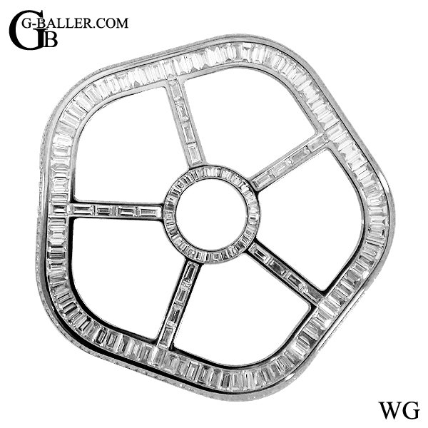 ホワイトゴールド x バゲットダイヤモンド