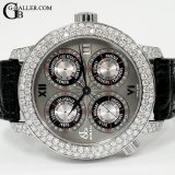 JACOB&CO.ワールドGMT パヴェダイヤ グレーギョーシェ GMT-3SS 世界限定1800本 ジェイコブ